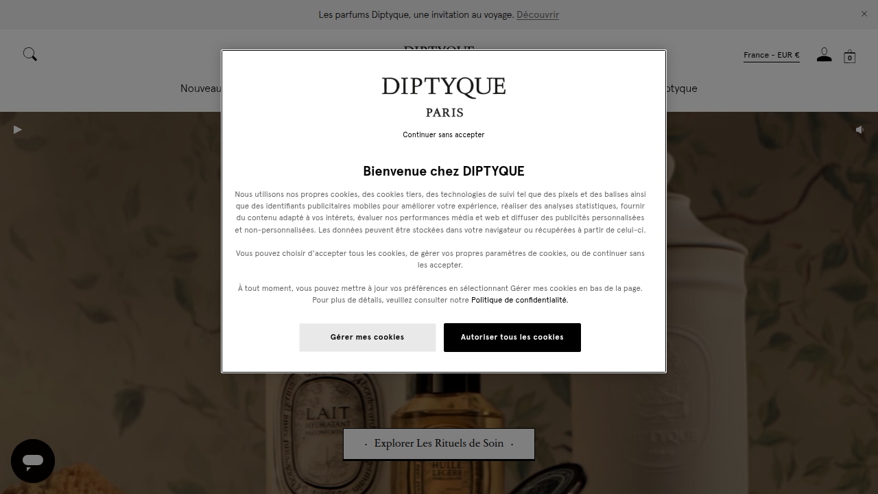 Capture partielle de www.diptyqueparis.com